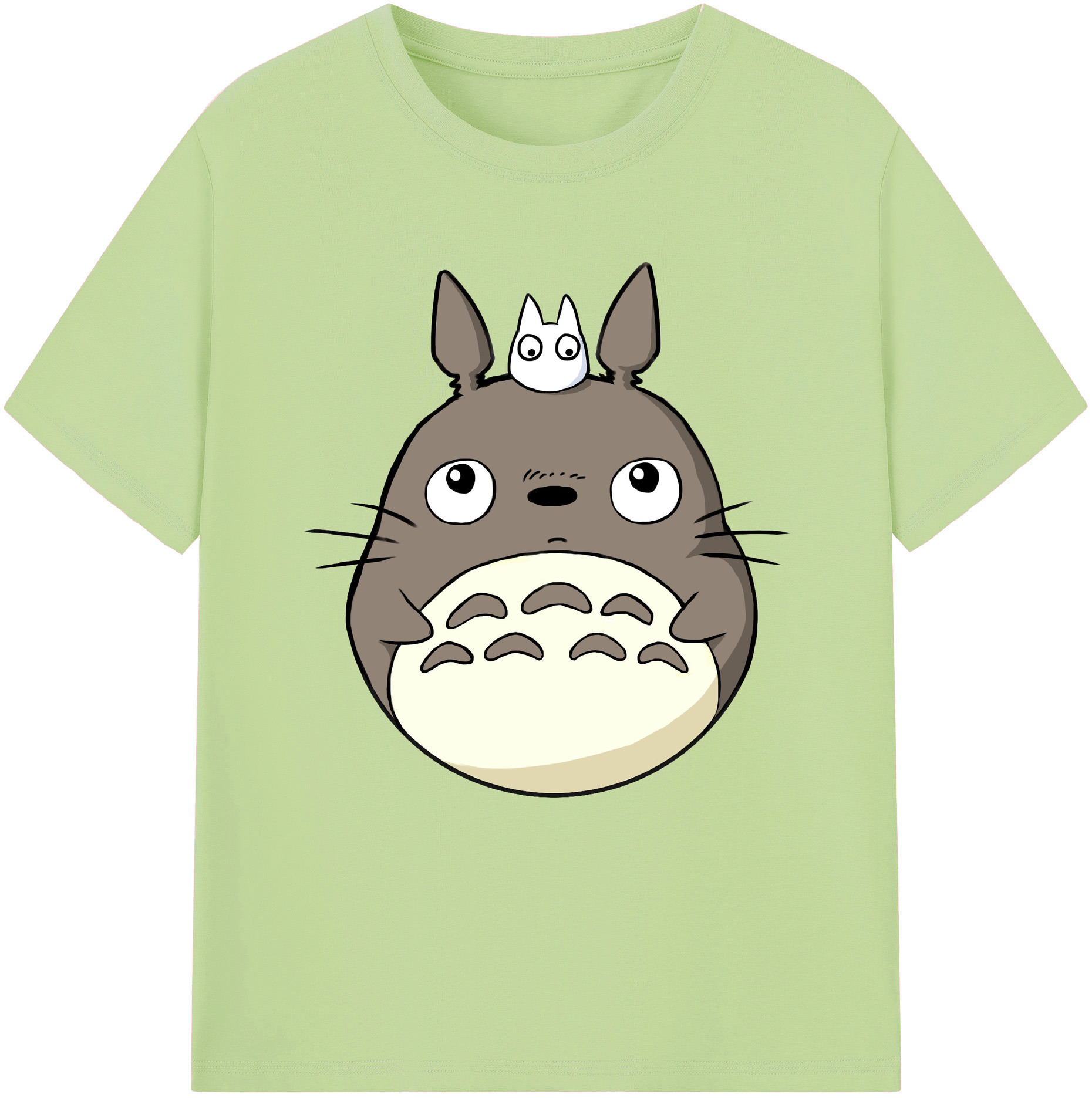 （画像用） となりのトトロ 草壁メイ 草壁サツキ My Neighbor Totoro Satsuki Kusakabe Mei Kusakabe 綿100％半袖Tシャツ（フロントプリント）